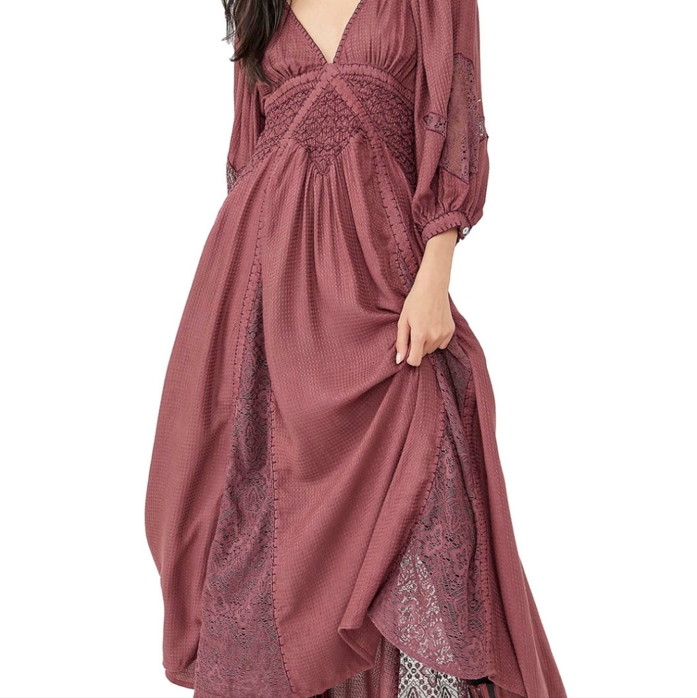 NWT Free People Southwest lace maxi
